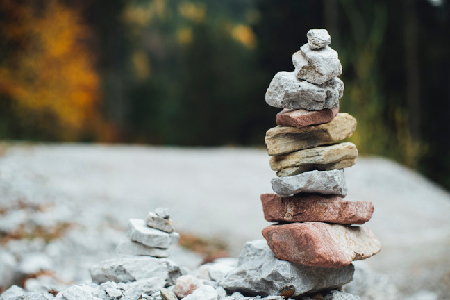 A stack of rocks